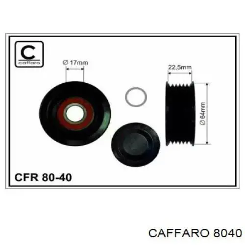 Ролик приводного ременя, паразитний Caffaro 8040 ціна, від 7.22 USD