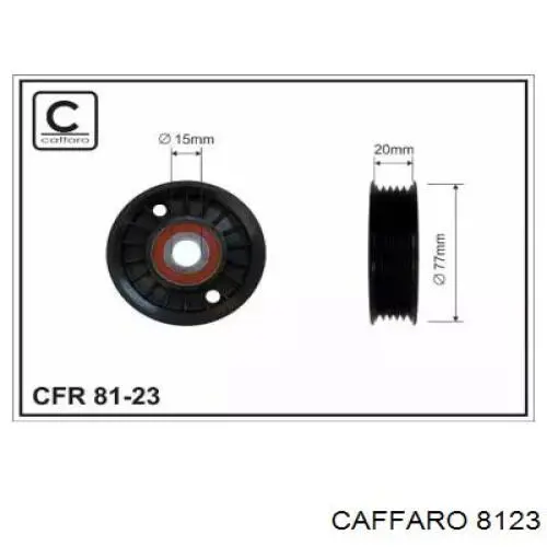 Натяжний ролик Caffaro 8123 ціна, від 9.27 USD