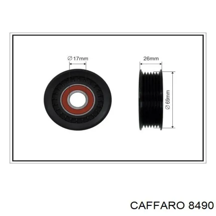 CFR8490 Caffaro ролик натягувача приводного ременя