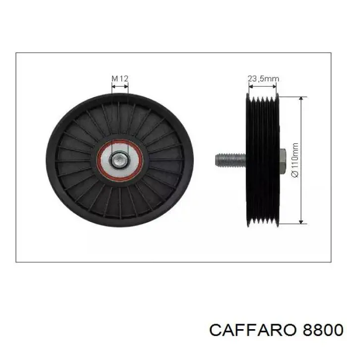 Ролик приводного ременя, паразитний Caffaro 8800 ціна, від 9.82 USD