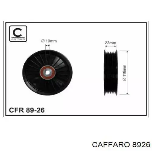 Ролик приводного ременя, паразитний Caffaro 8926 ціна, від 23.98 USD