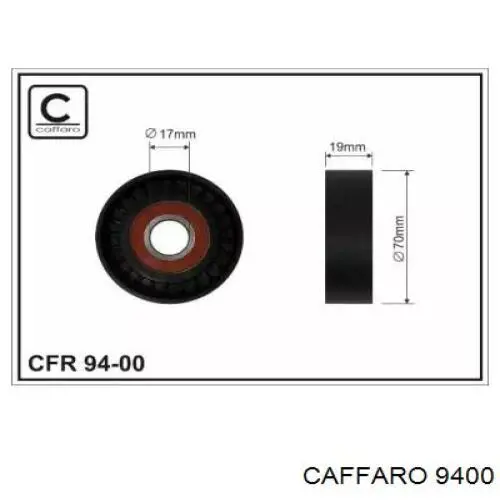 9400 Caffaro ролик натягувача приводного ременя