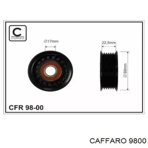 Ролик приводного ременя, паразитний Caffaro 9800 ціна, від 12.57 USD