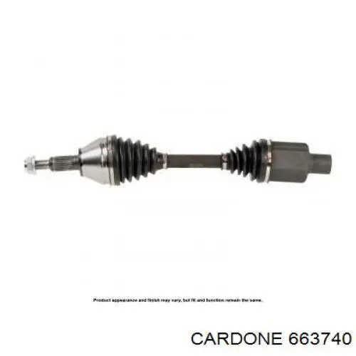Піввісь (привід) передня 663740 Cardone