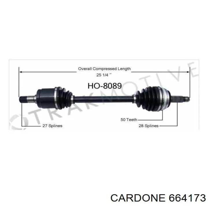 44305S10C00 Honda Привід передній правий
