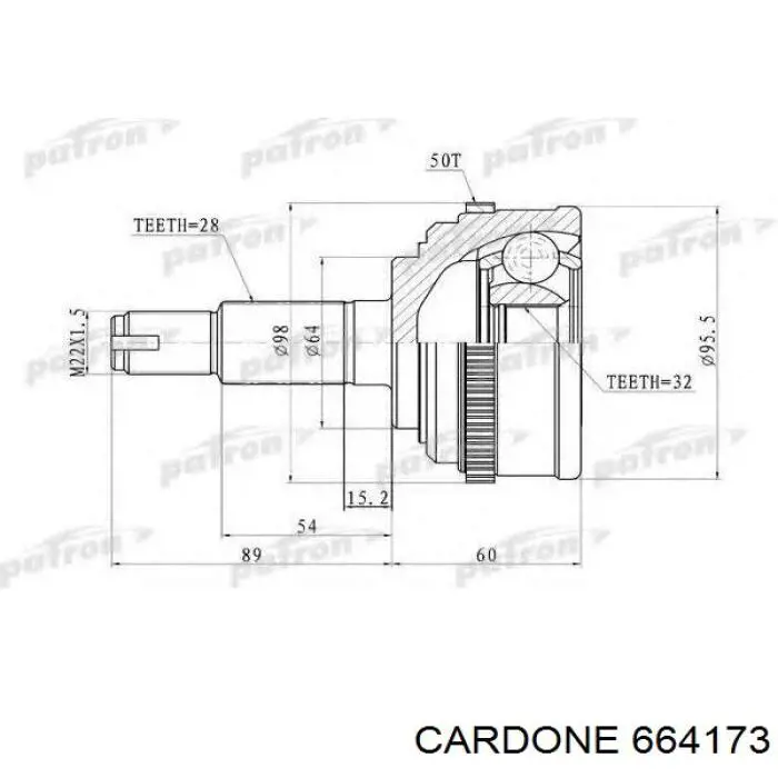 Піввісь передня, права Honda 44305S10C00 ціна, від 113.38 USD