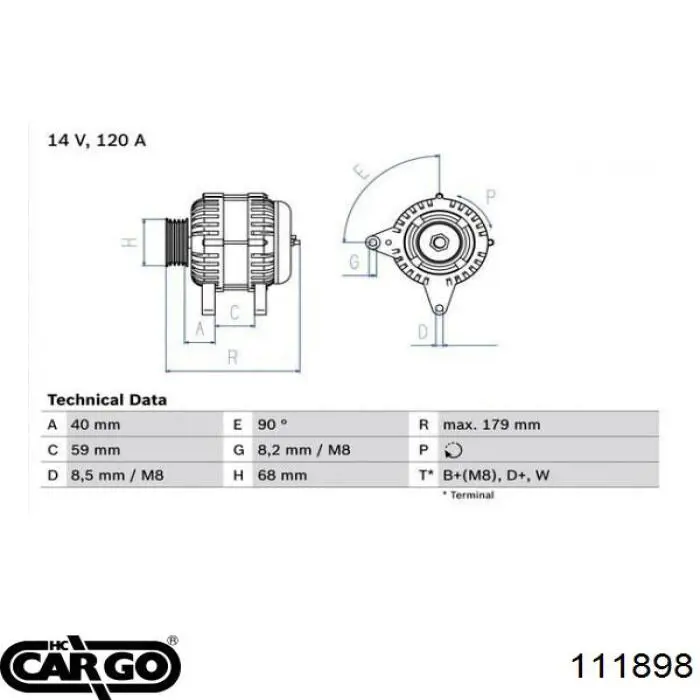 Генератор 111898 Cargo