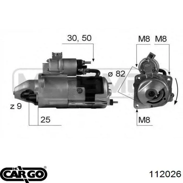 Стартер 1319555080 Peugeot/Citroen