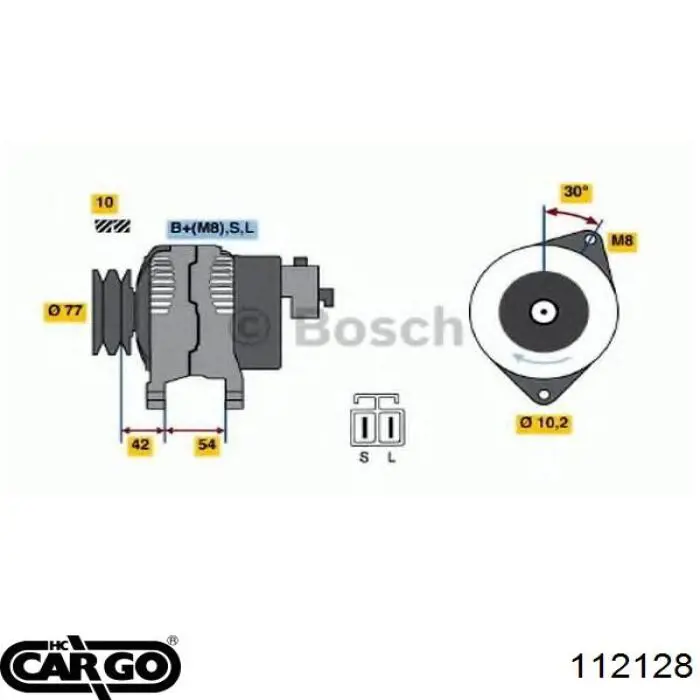 Генератор Cargo 112128 ціна, від 163.94 USD