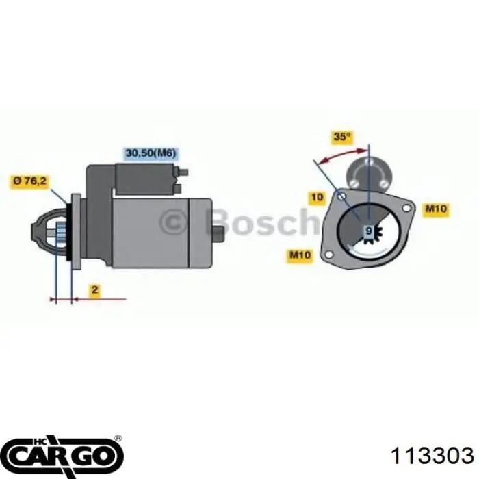 Стартер 113303 Cargo