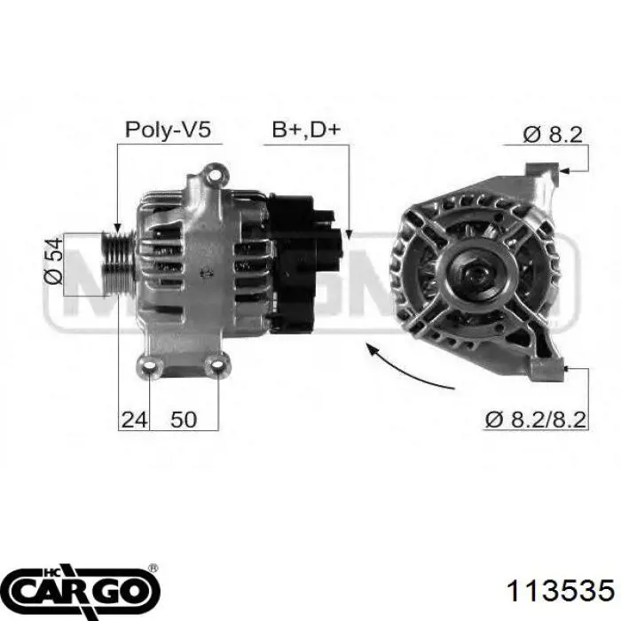 113535 Cargo Авто генератор
