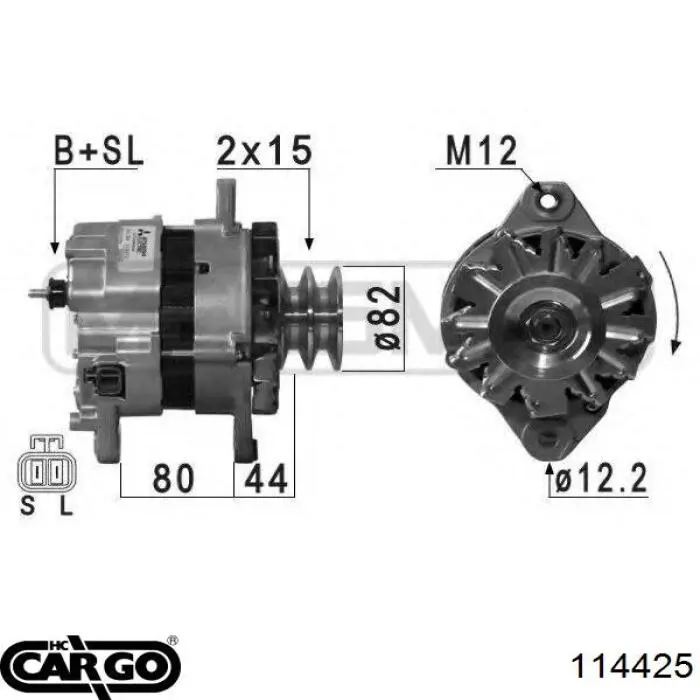 Генератор A004T40386 Mitsubishi