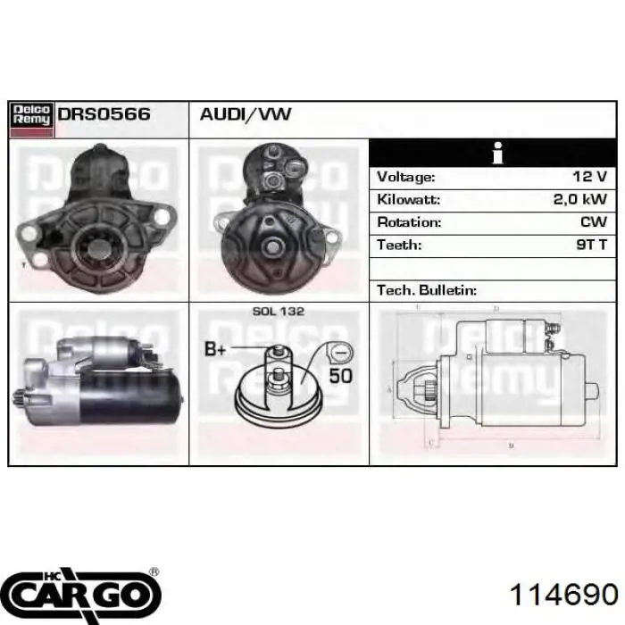 Купити 114690 Cargo Стартер