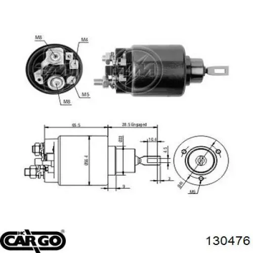 Реле втягуюче стартера 130476 Cargo