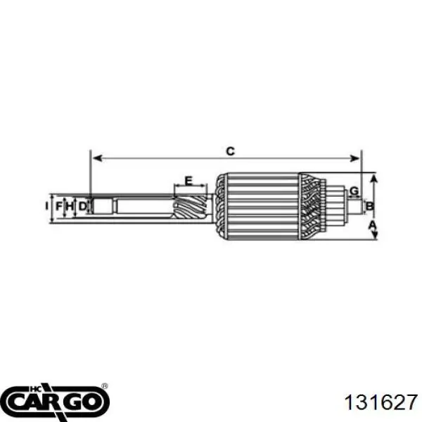 131627 Cargo Якір (ротор) стартера