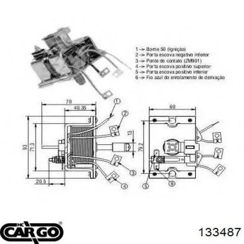 Втягуюче реле стартера SS0032P AS/Auto Storm