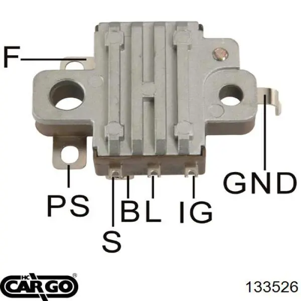 133526 Cargo реле-регулятор генератора, (реле зарядки)