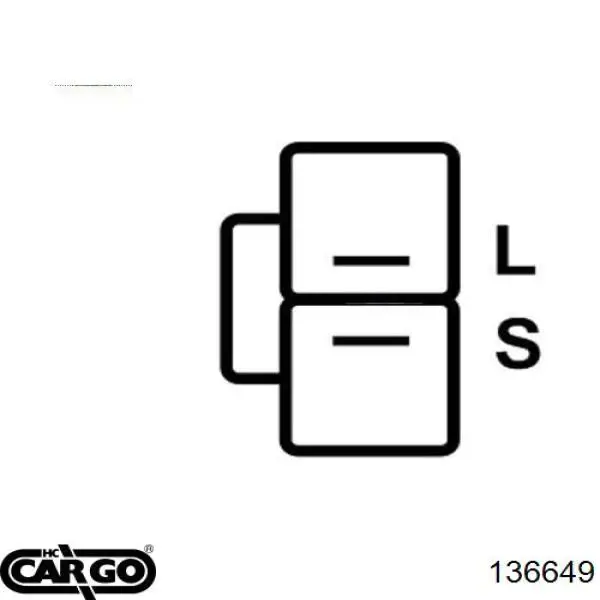 136649 Cargo реле-регулятор генератора, (реле зарядки)