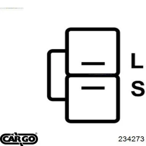 234273 Cargo реле-регулятор генератора, (реле зарядки)