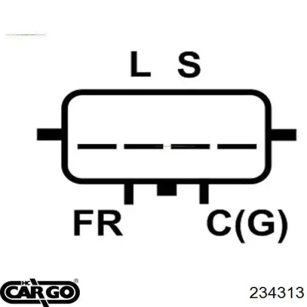 234313 Cargo реле-регулятор генератора, (реле зарядки)