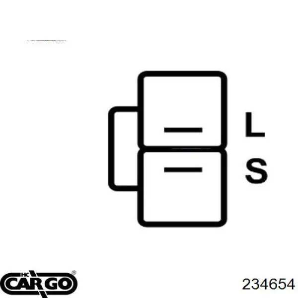 234654 Cargo реле-регулятор генератора, (реле зарядки)