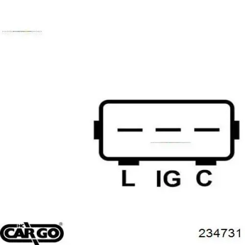 234731 Cargo реле-регулятор генератора, (реле зарядки)
