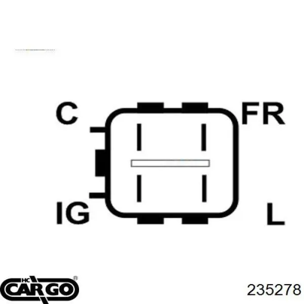 235278 Cargo реле-регулятор генератора, (реле зарядки)