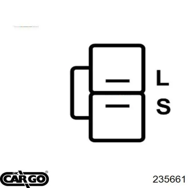 235661 Cargo реле-регулятор генератора, (реле зарядки)