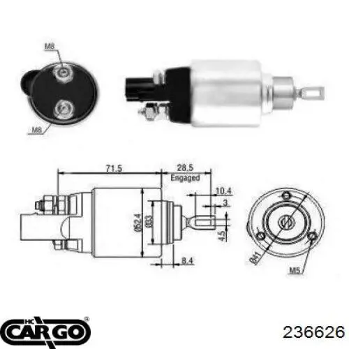 Втягуюче реле стартера 1498 ZM