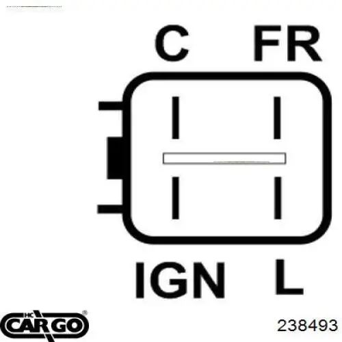 238493 Cargo реле-регулятор генератора, (реле зарядки)