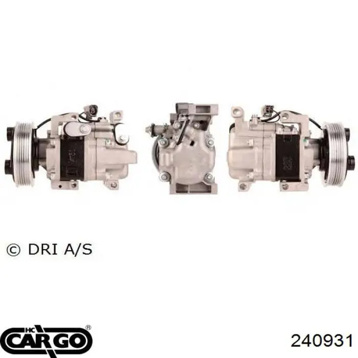 Компресор системи кондиціювання Cargo 240931 ціна, від 112.49 USD