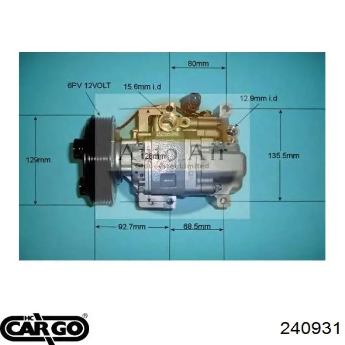 Купити 240931 Cargo Компресор кліматичної установки