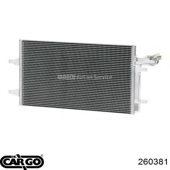 260381 Cargo радіатор кондиціонера