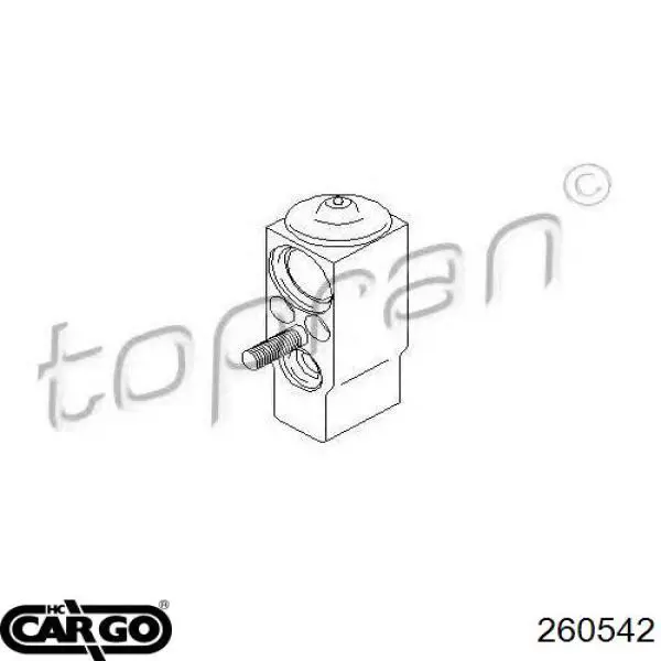 Клапан TRV, кондиціонера 260542 Cargo