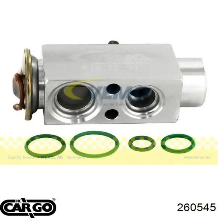 Клапан TRV, кондиціонера 260545 Cargo