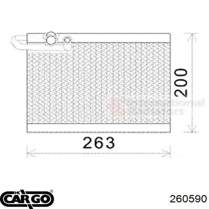 Радіатор кондиціонера салонний, випарник 00006450QQ Peugeot/Citroen