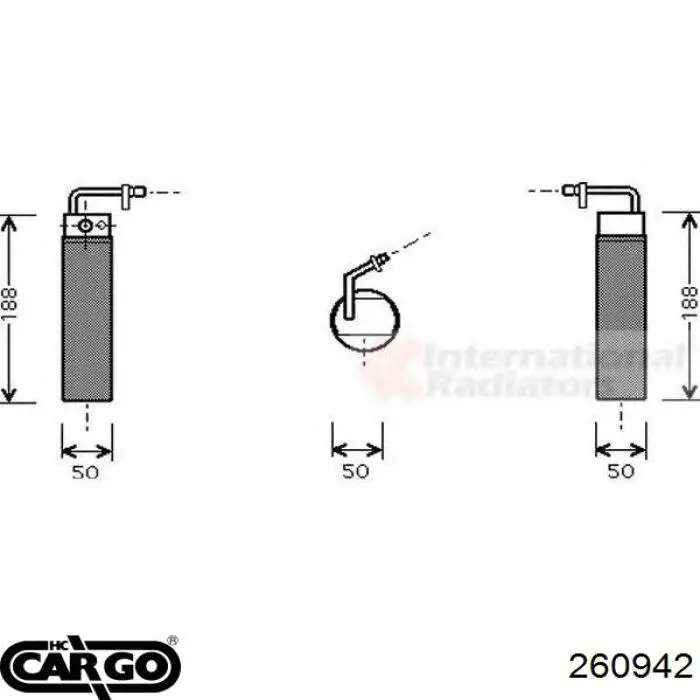 Клапан TRV, кондиціонера 260942 Cargo