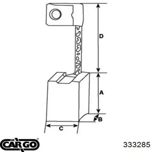 Купити 333285 Cargo Щеткодеpжатель стартера