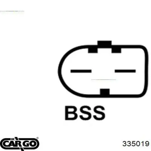 Реле-регулятор генератора, (реле зарядки) 335019 Cargo