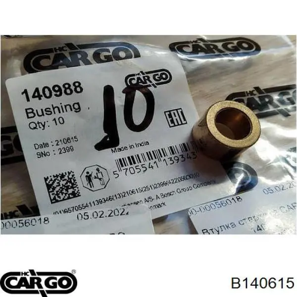 B140615 Cargo Втулки стартера