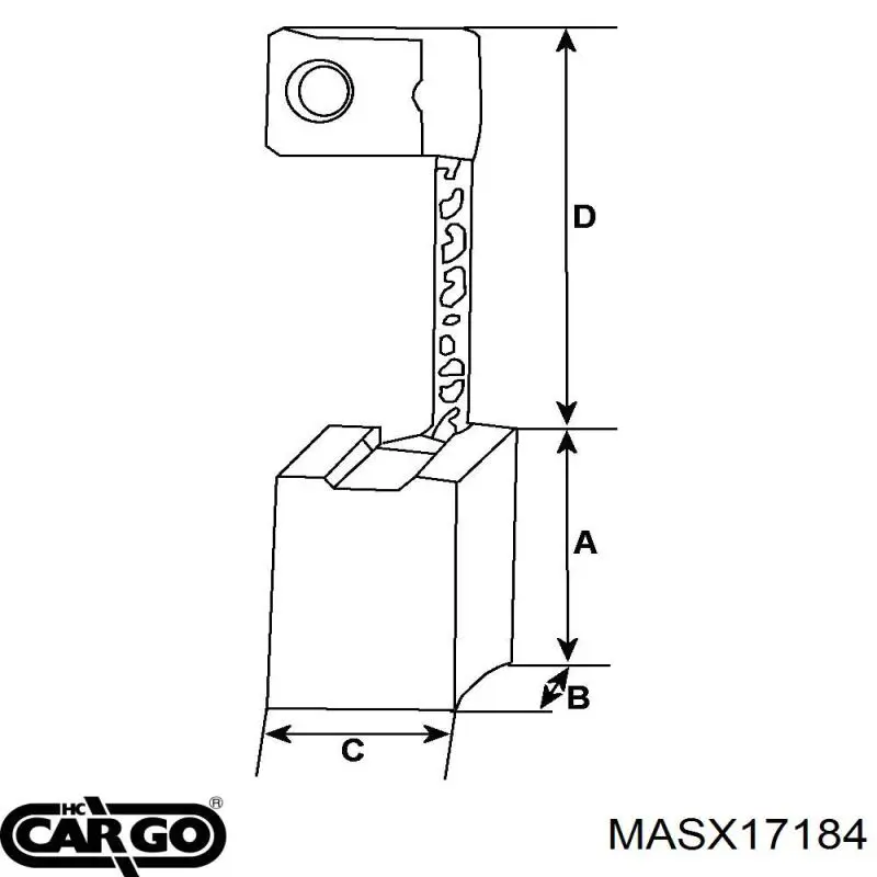 MASX1718 Cargo Щітка на стартер