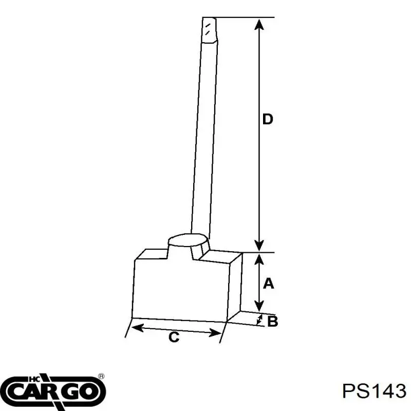 Щітка стартера F0320PS142 Cargo