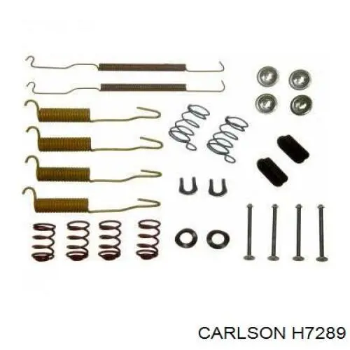 Монтажний комплект задніх барабанних колодок Carlson H7289 ціна, від 12.32 USD