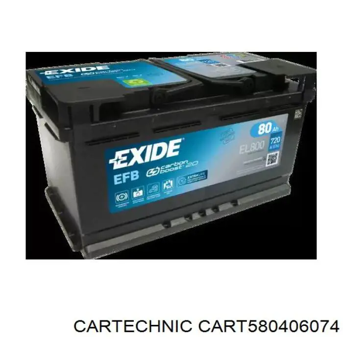 Батарея акумуляторна Cartechnic CART580406074 ціна, від 120.93 USD