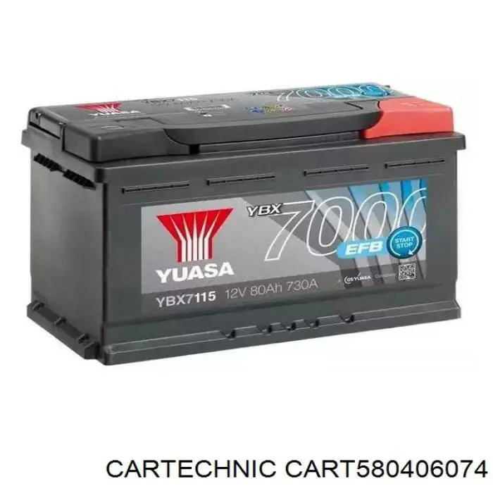 Акумуляторна батарея, АКБ CART580406074 Cartechnic