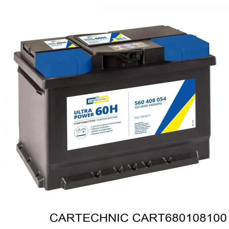 CART680108100 Cartechnic акумуляторна батарея, акб