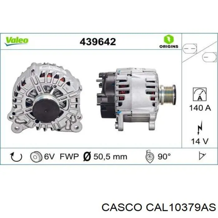 CAL10379AS Casco генератор