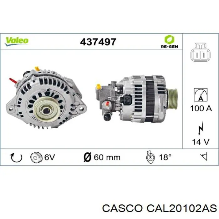 Генератор CAL20102AS Casco