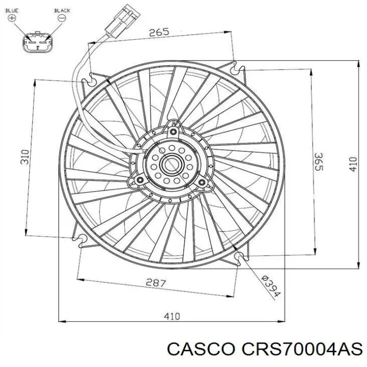 Регулятор оборотів вентилятора CRS70004AS Casco