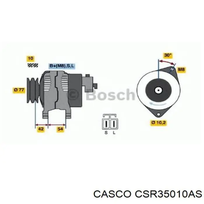 CSR35010AS Casco обмотка генератора, статор